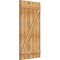 Ekena Millwork Joined Board-n-Batten Shutters w/Z-Bar, Rough Sawn Western Red Cedar, 26 7/8W x 52H, PR RBJ06Z26X052RWR - alternate 5